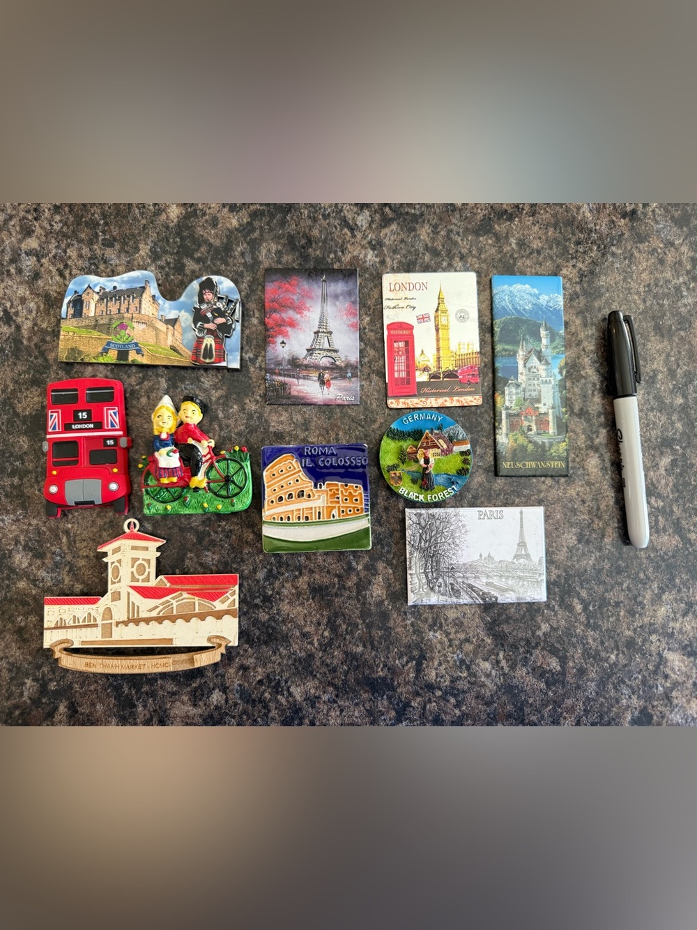 Around the World Magnet - 10pcs